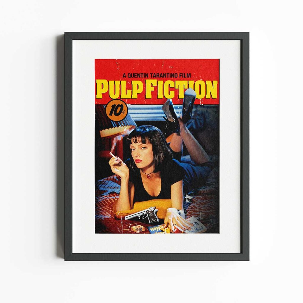تابلو پوستر فیلم Pulp Fiction | قاب سایز ۲۰×۲۵