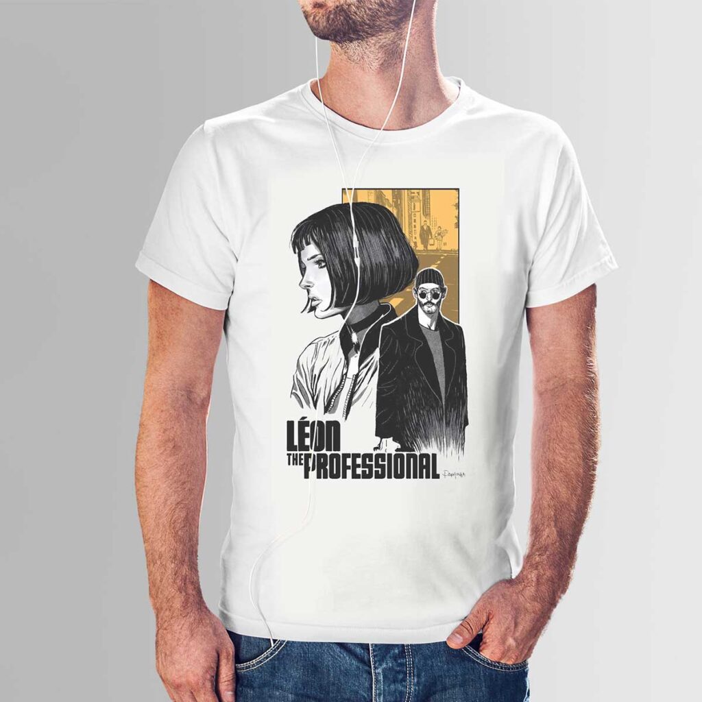 تی شرت آستین کوتاه مردانه طرح LEON The Professional | نخ پنبه با کیفیت