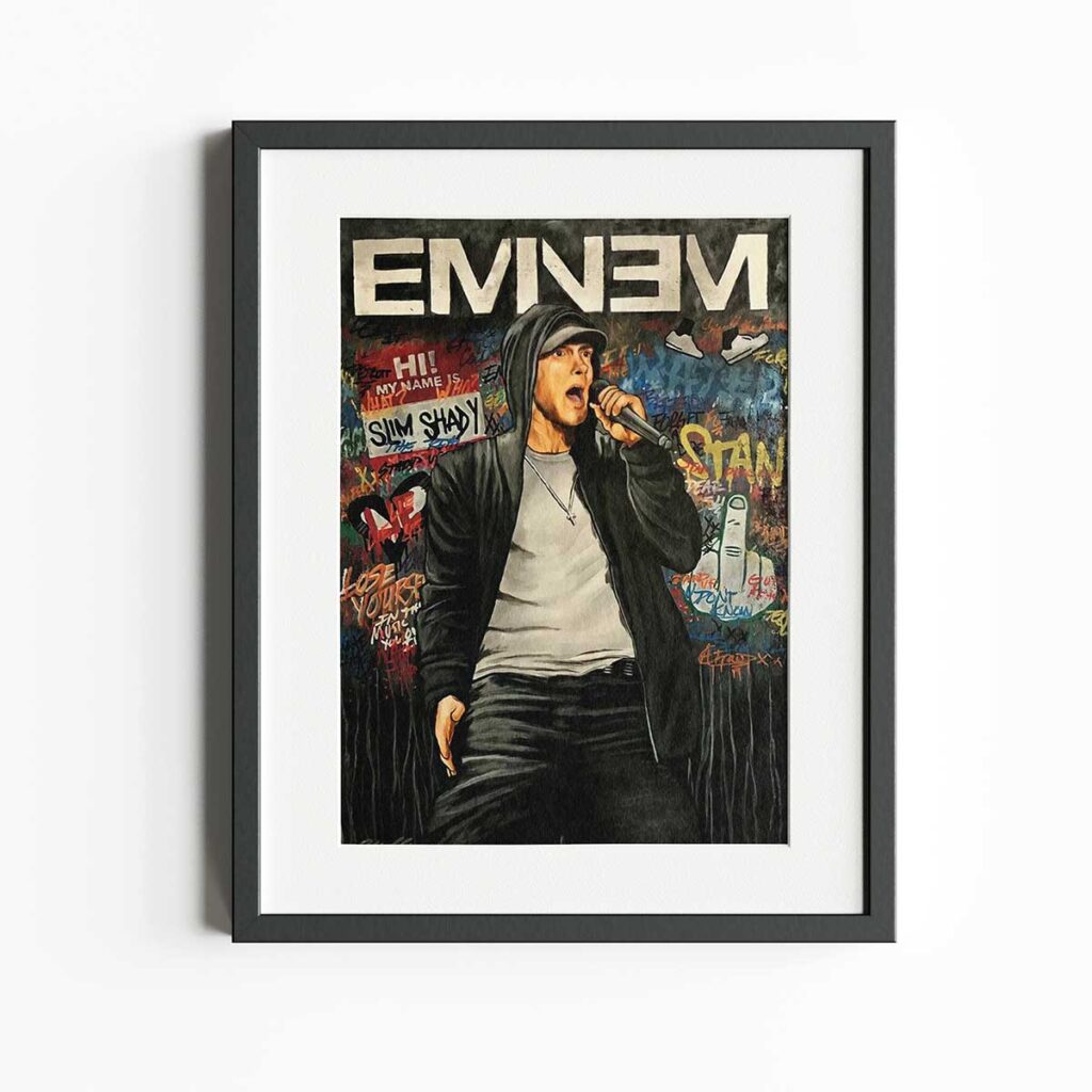 تابلو گرافیکی امینم - EMINEM | قاب سایز ۲۰×۲۵