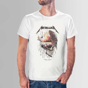 تی شرت آستین کوتاه مردانه طرح METALICA | نخ پنبه با کیفیت